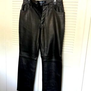 Men’s Ralph Lauren Polo black Leather jean 32/30